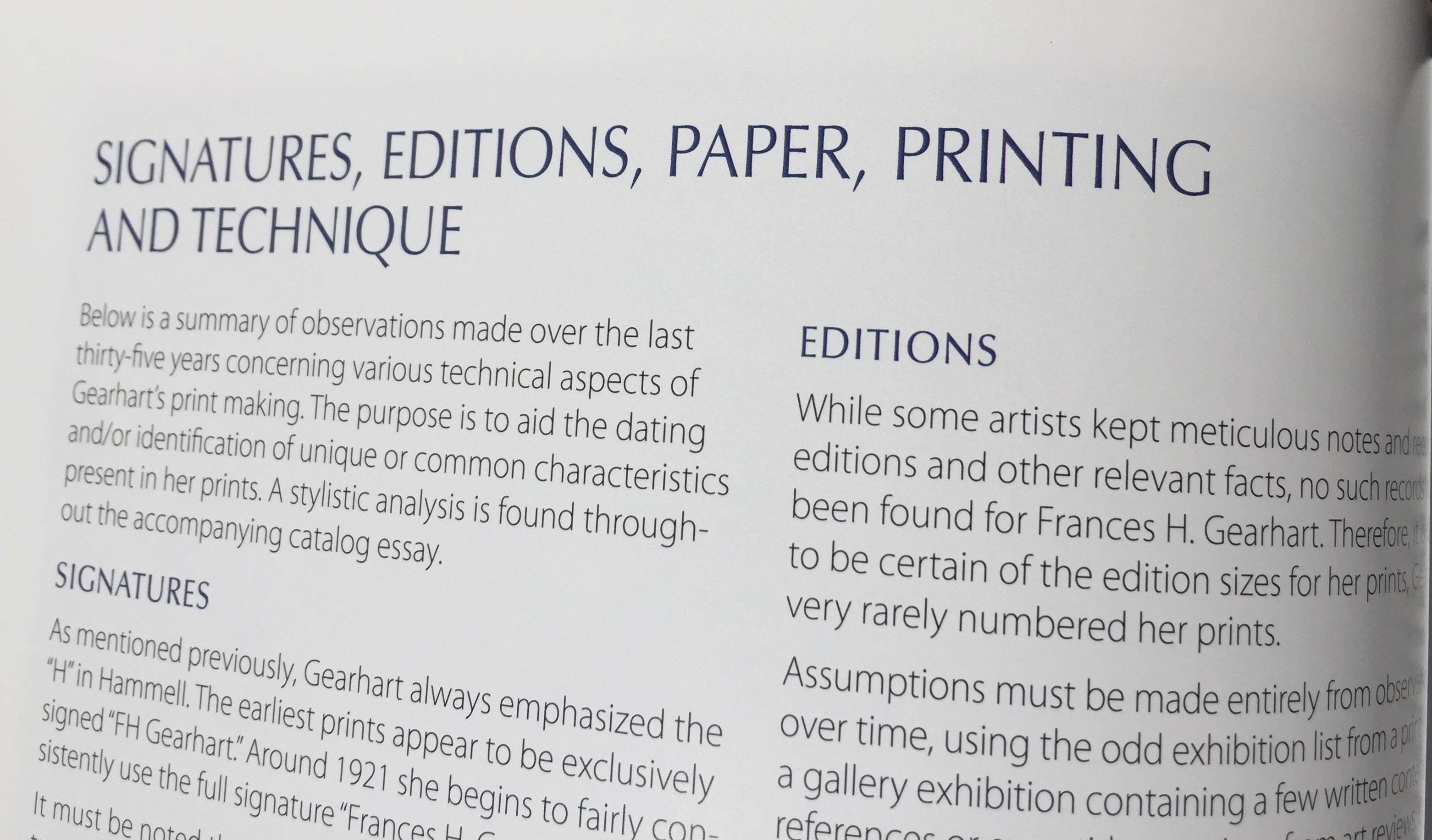 Frances H. Gearhart - New  Exhibition Catalog - Color Block Prints 1