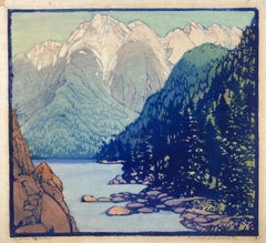 LAKE TAHOE - Una delle stampe a blocchi più ricercate di Gearhart