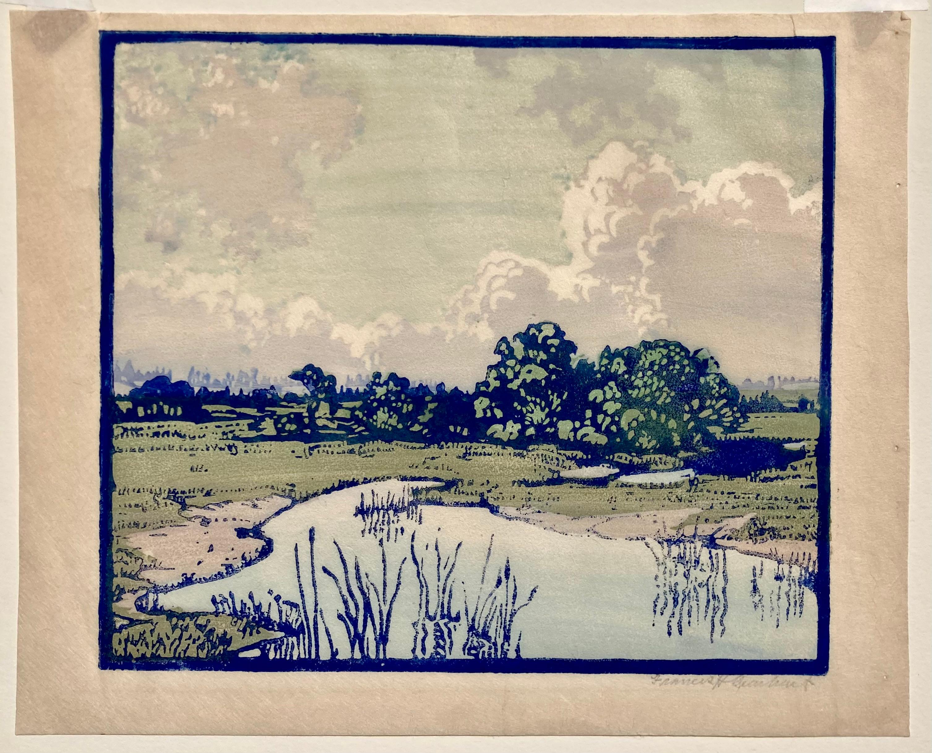 Mañana de primavera - Seal Beach - Print moderno estadounidense de Frances H. Gearhart