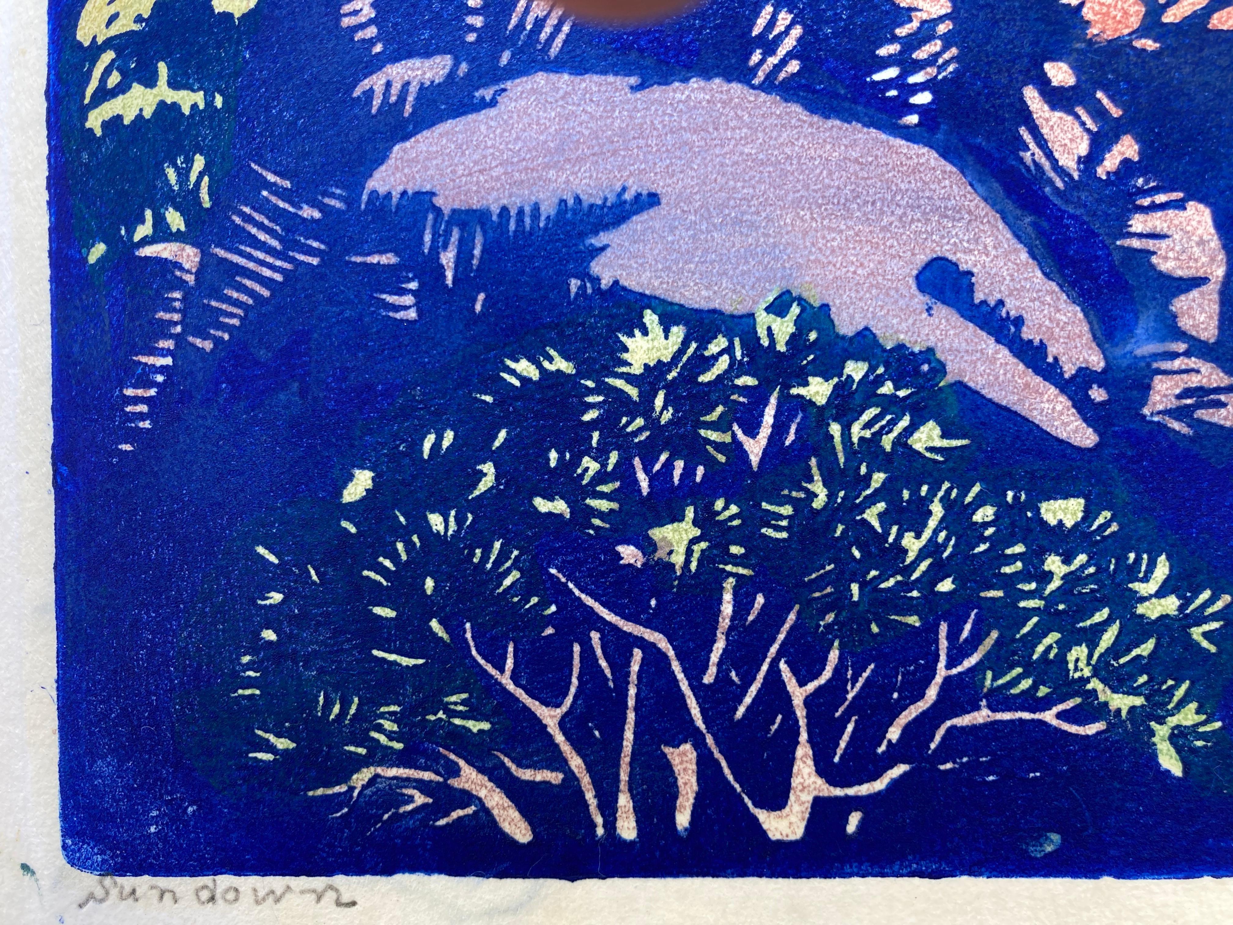 SUN DOWN - Nuova acquisizione - Print American Modern di Frances H. Gearhart