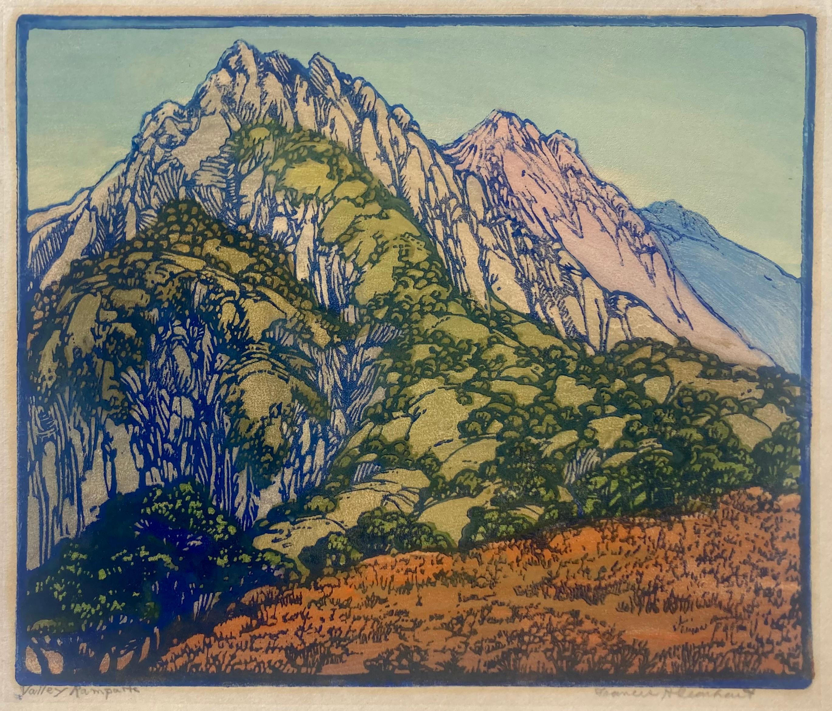 Landscape Print di Frances H. Gearhart - BASTIONI DELLA VALLE -