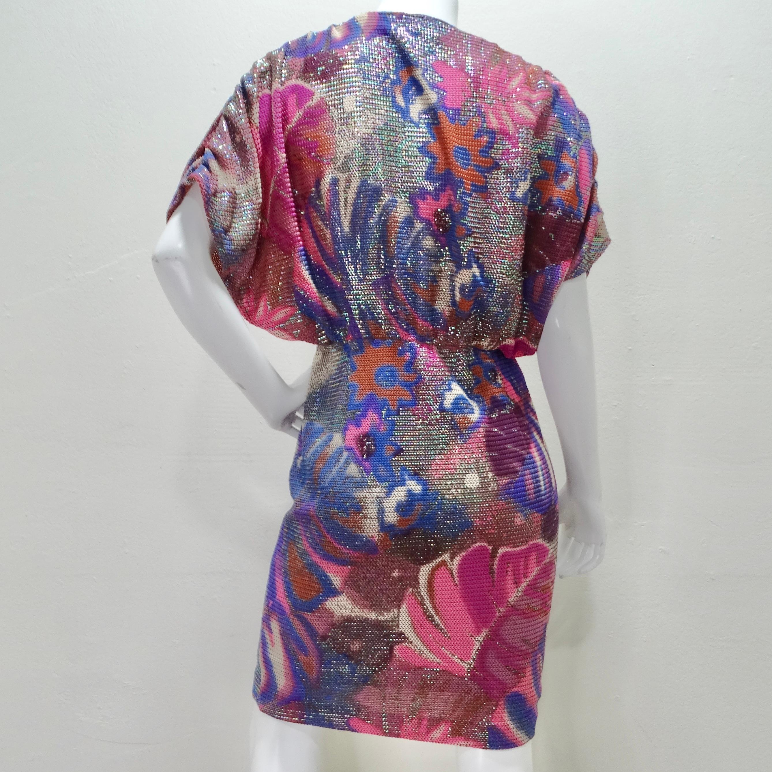 Women's or Men's Frances La Vie Mosaic Knit Multicolor Dress For Sale