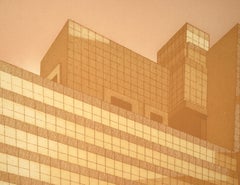 Frank Lloyd Wright's Ennis House, Los Angeles - Lithograph on Paper