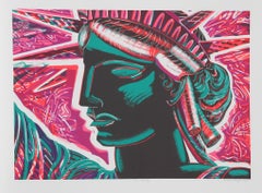 Ms. Liberty, Pop-Art-Siebdruck von Frances Myers