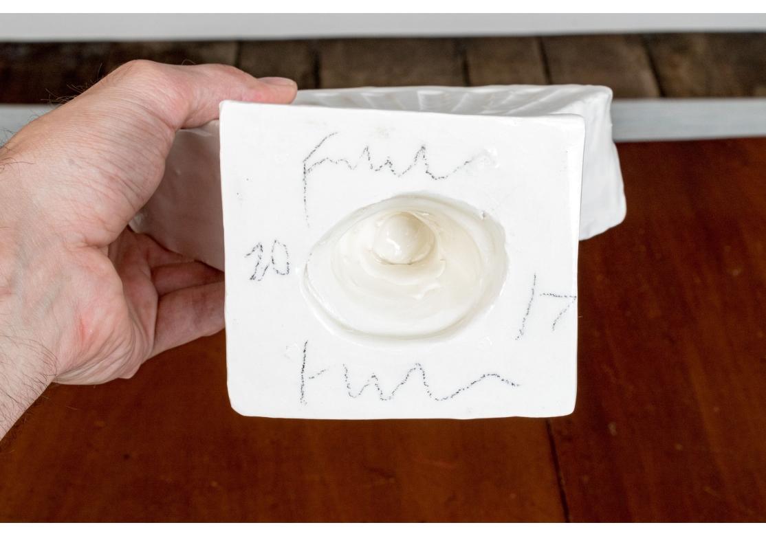 Frances Palmer Signed And Dated Glazed Studio Pottery Five Tulipiere In Fair Condition In Bridgeport, CT