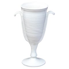 Frances Palmer ha firmato lo Studio Pottery smaltato con piedini e un vaso da 11 3/4".