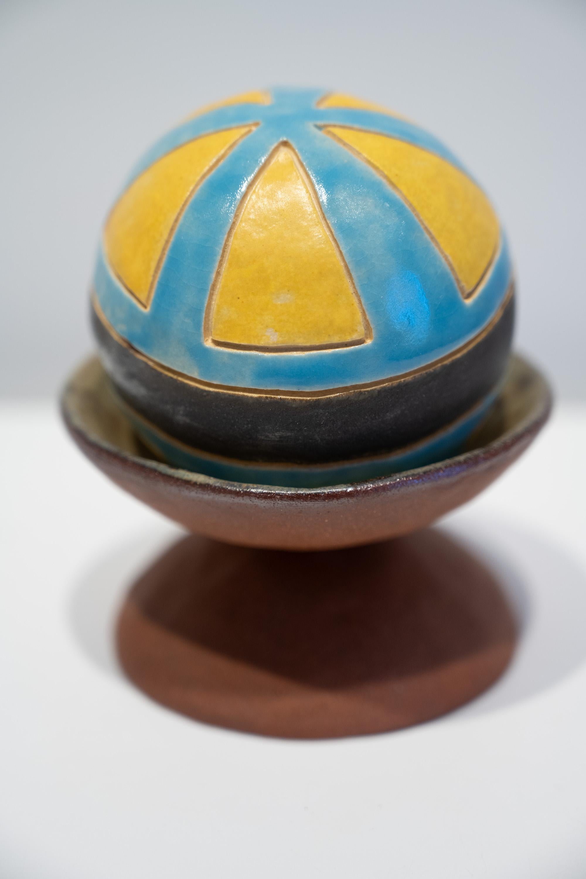 Frances Parker Abstract Sculpture - Golden Apples 46