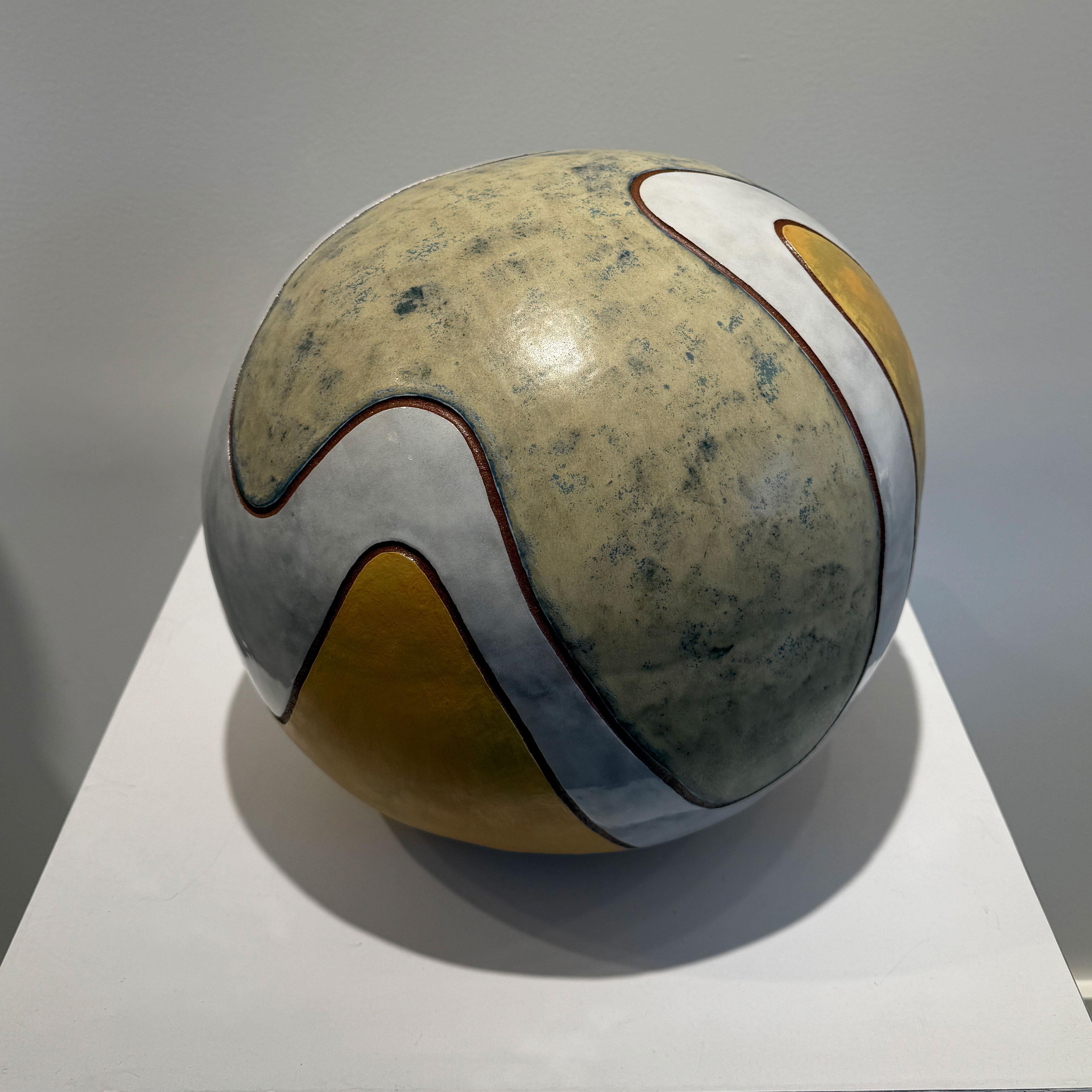Marbles for Atlas 9, Abstract Ceramic Sculpture, 12x12 Inches, New