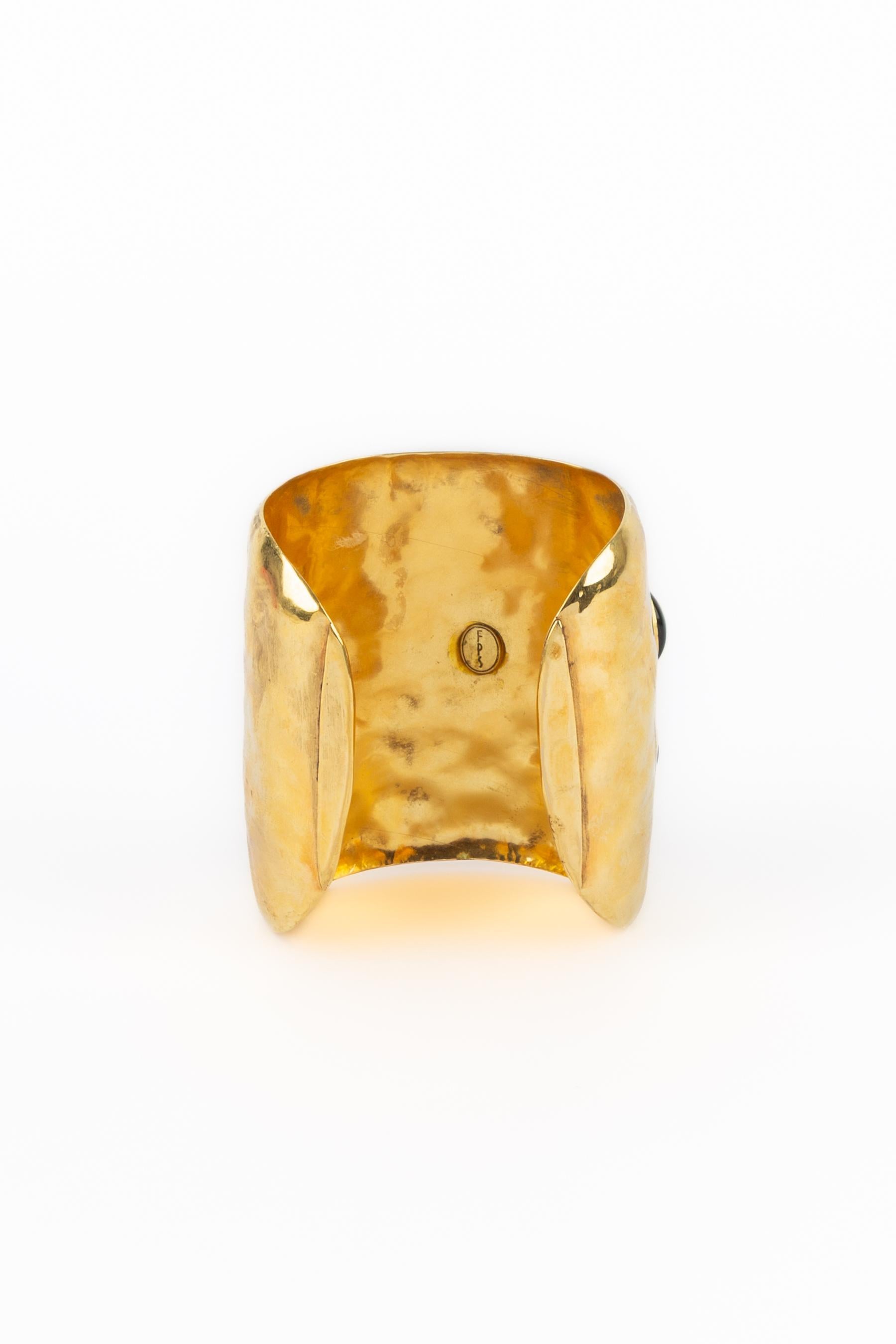 Women's Frances Patiky Stein cuff bracelet For Sale
