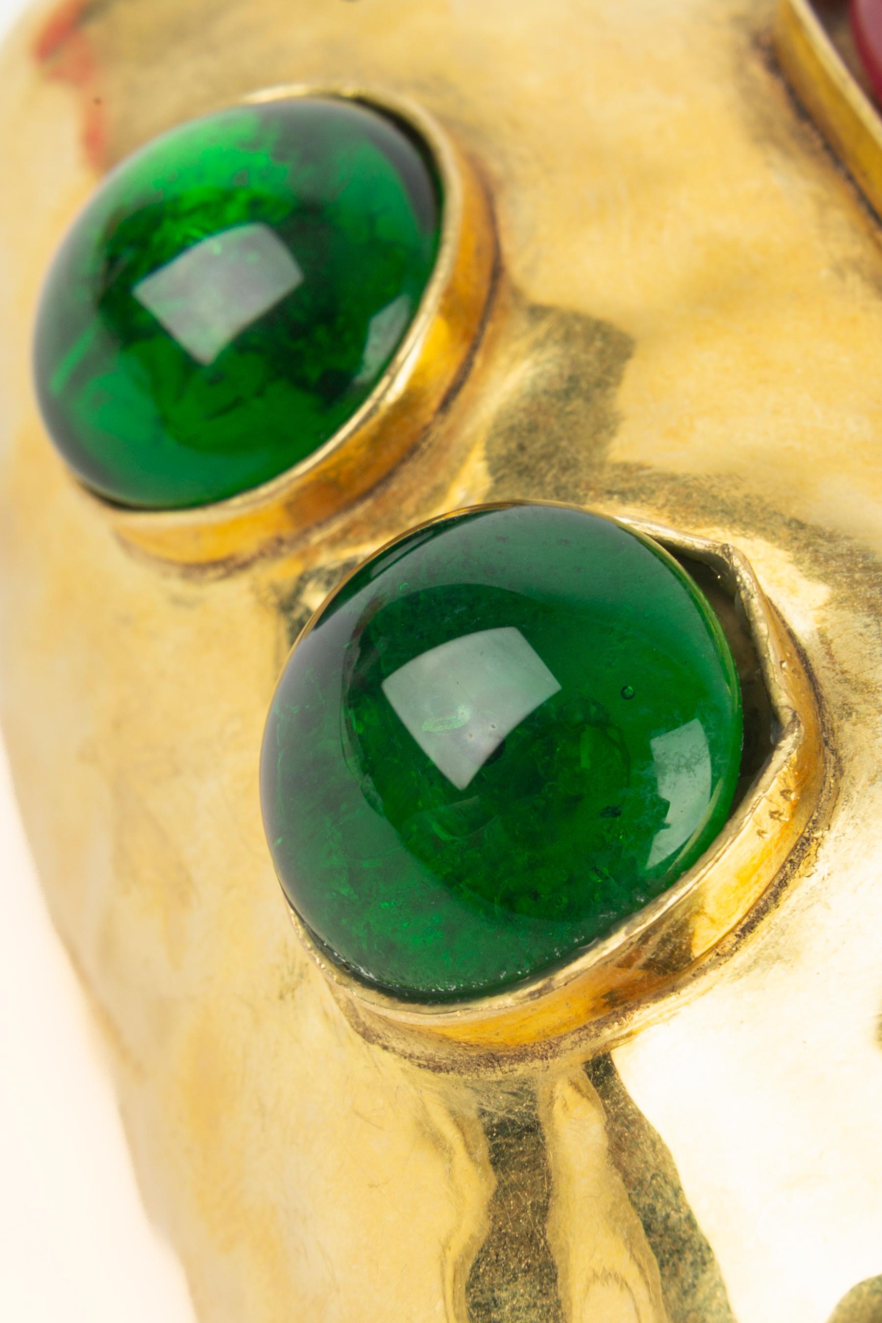 Frances Patiky Stein cuff bracelet For Sale 3