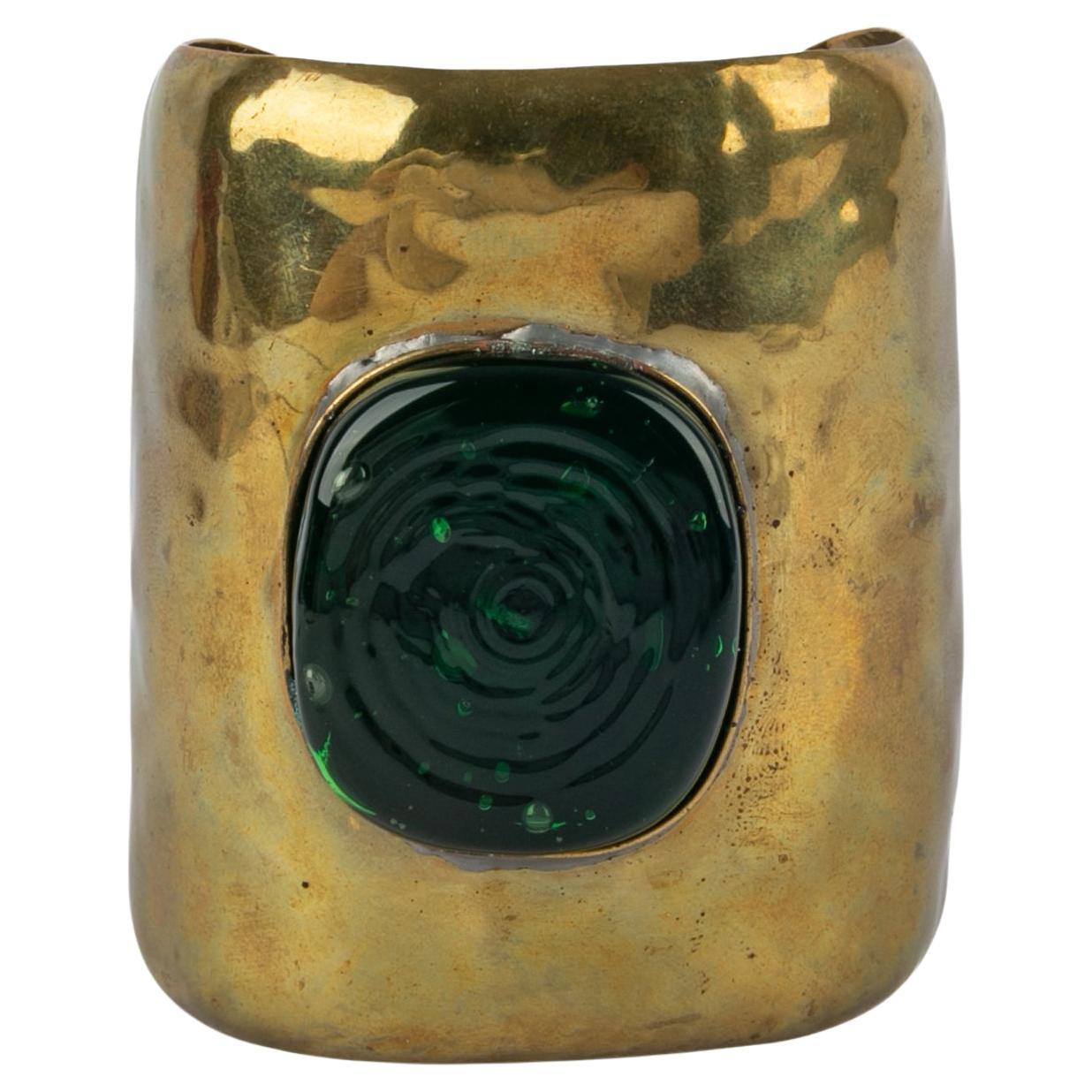 Frances Patiky Stein cuff bracelet For Sale