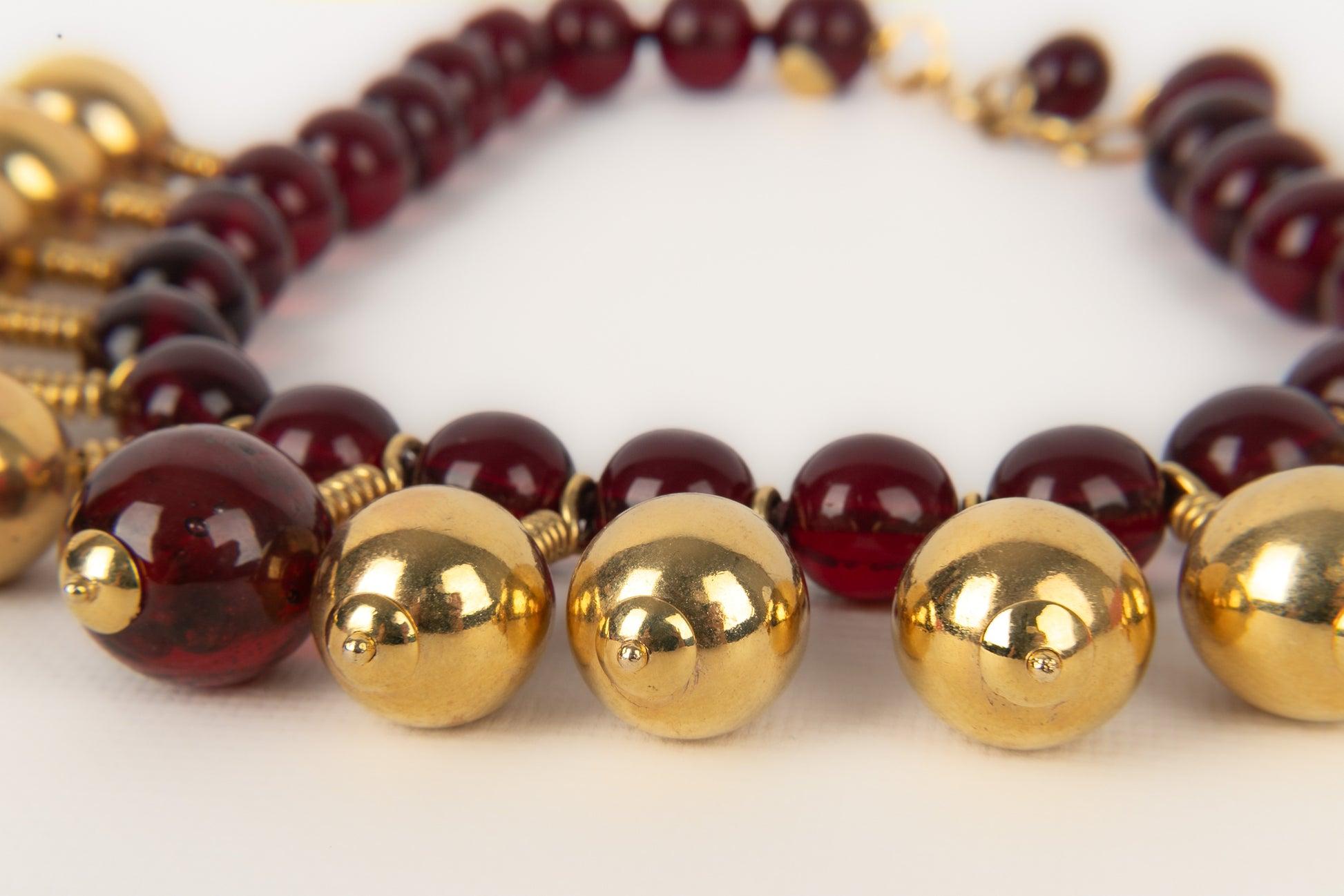 Women's Frances Patiky Stein Golden Metal Necklace