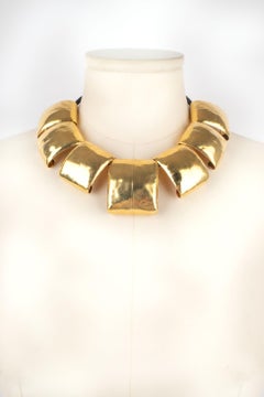 Frances Patiky Collier de Stein avec garnitures noires A Link