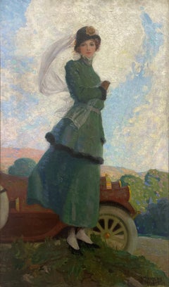 "Patricia Moore" Frances Rogers, Illustrazione di auto d'epoca, figura di automobile