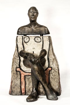 Cwén- figurative, femme, polymère, gypse, sculpture de table