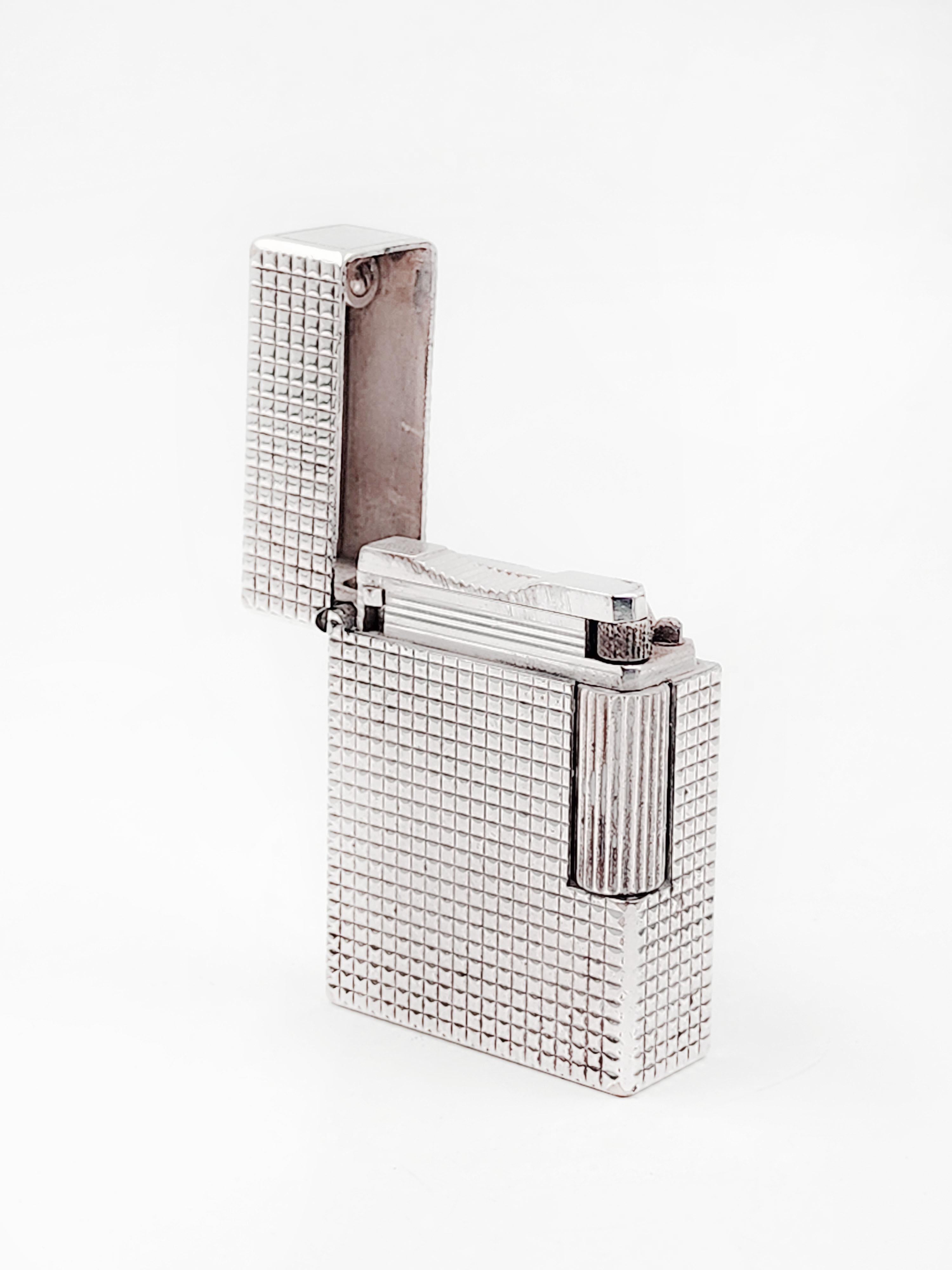 French Frances St. Dupont silver plated lighter