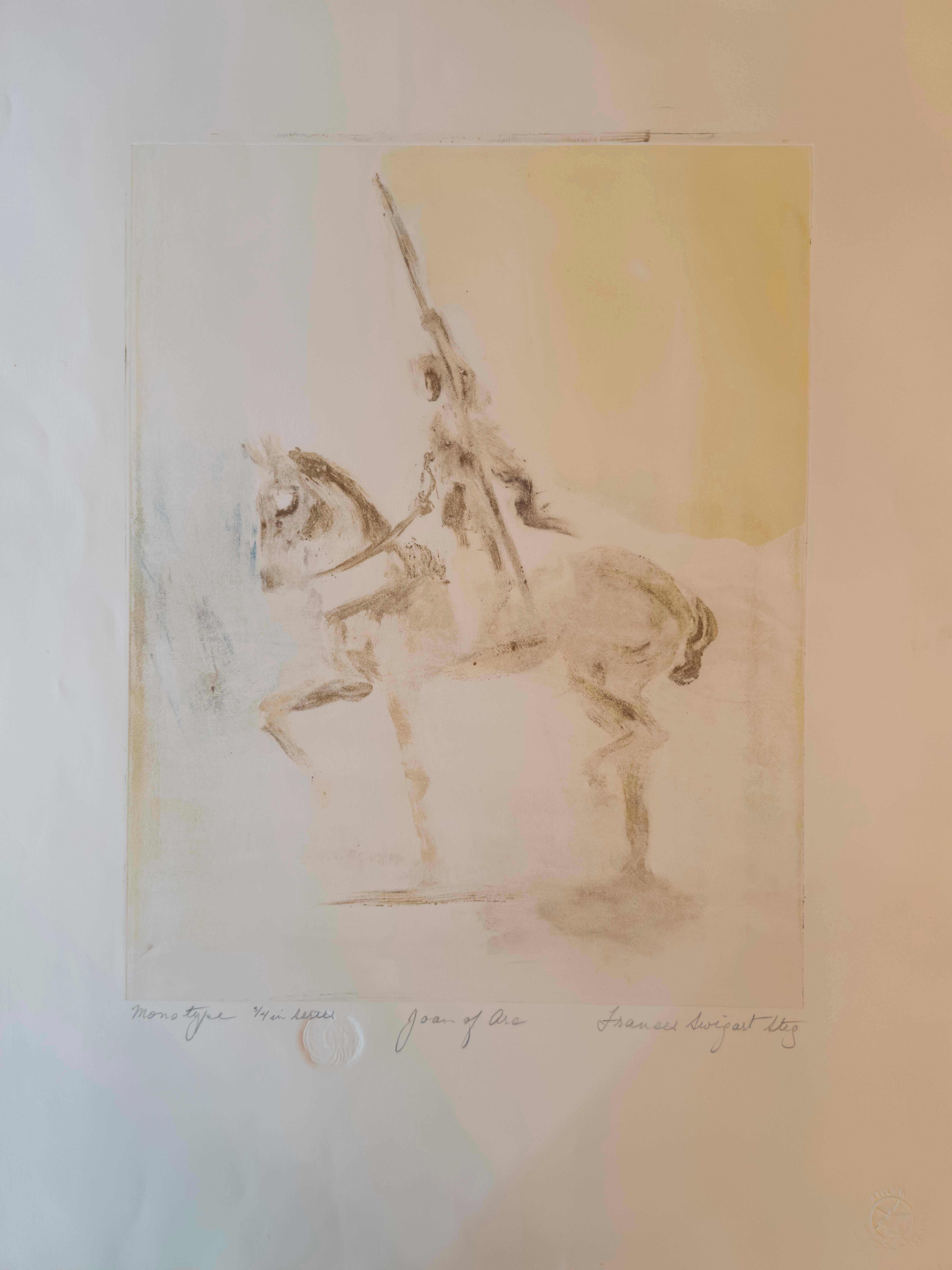 Joan of Arc: set of four Monotypes en vente 1