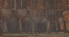 Frances Watt - Mid 20th Century Oil, Field of Remembrance, Westminster Abbey