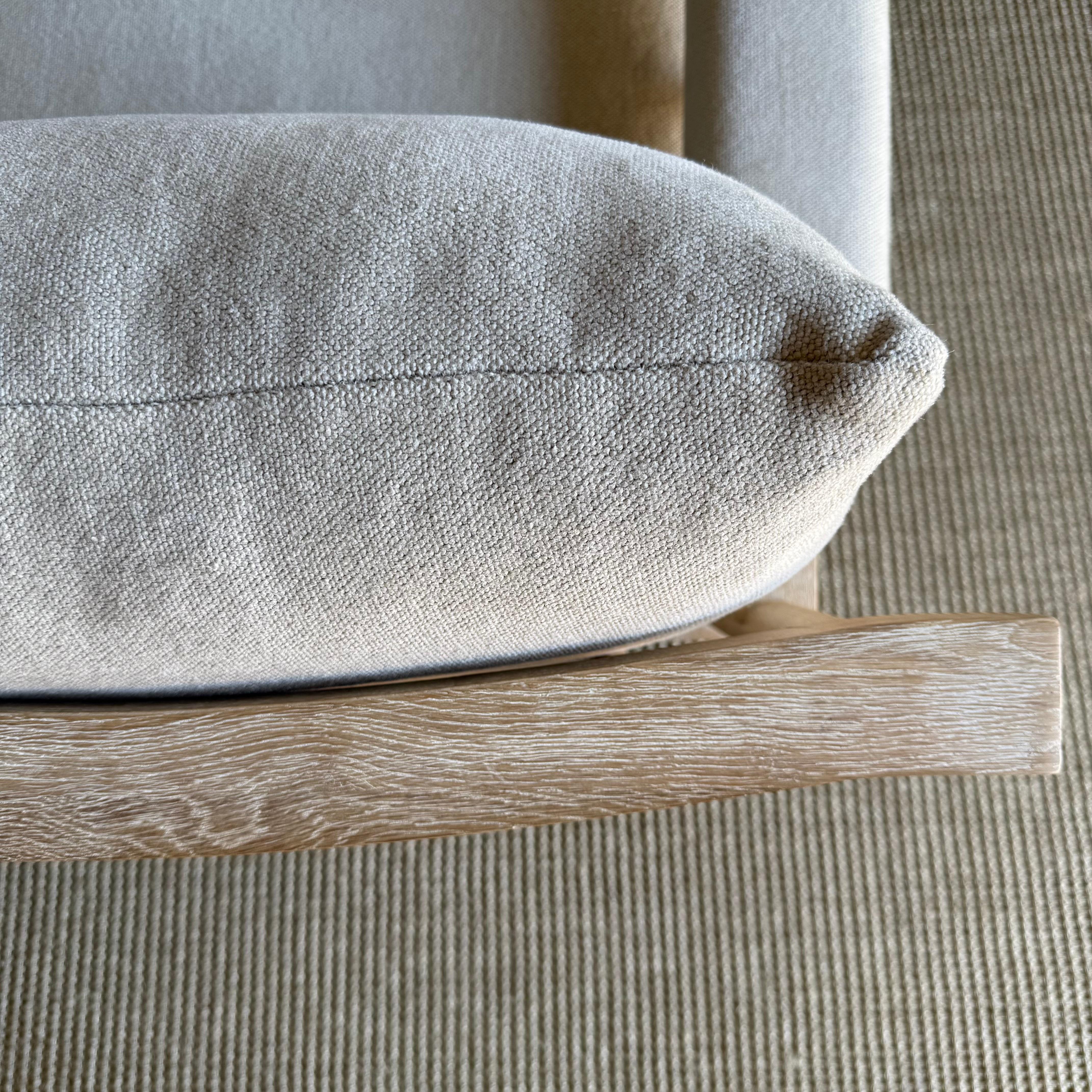Sedia Frances White Oak in 100% Hempe con cuscini in piuma d'oca in vendita 3