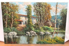 Paisaje olotino - Óleo sobre tela