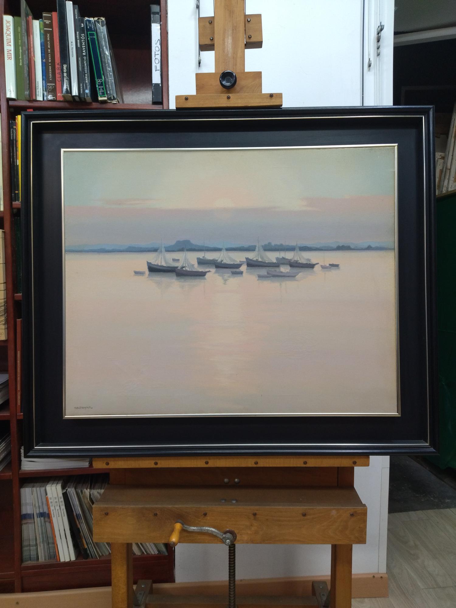 Casademont. 4 Küste original expressionistische Acrylgemälde – Painting von FRANCESC CASADEMONT LE VIEUX