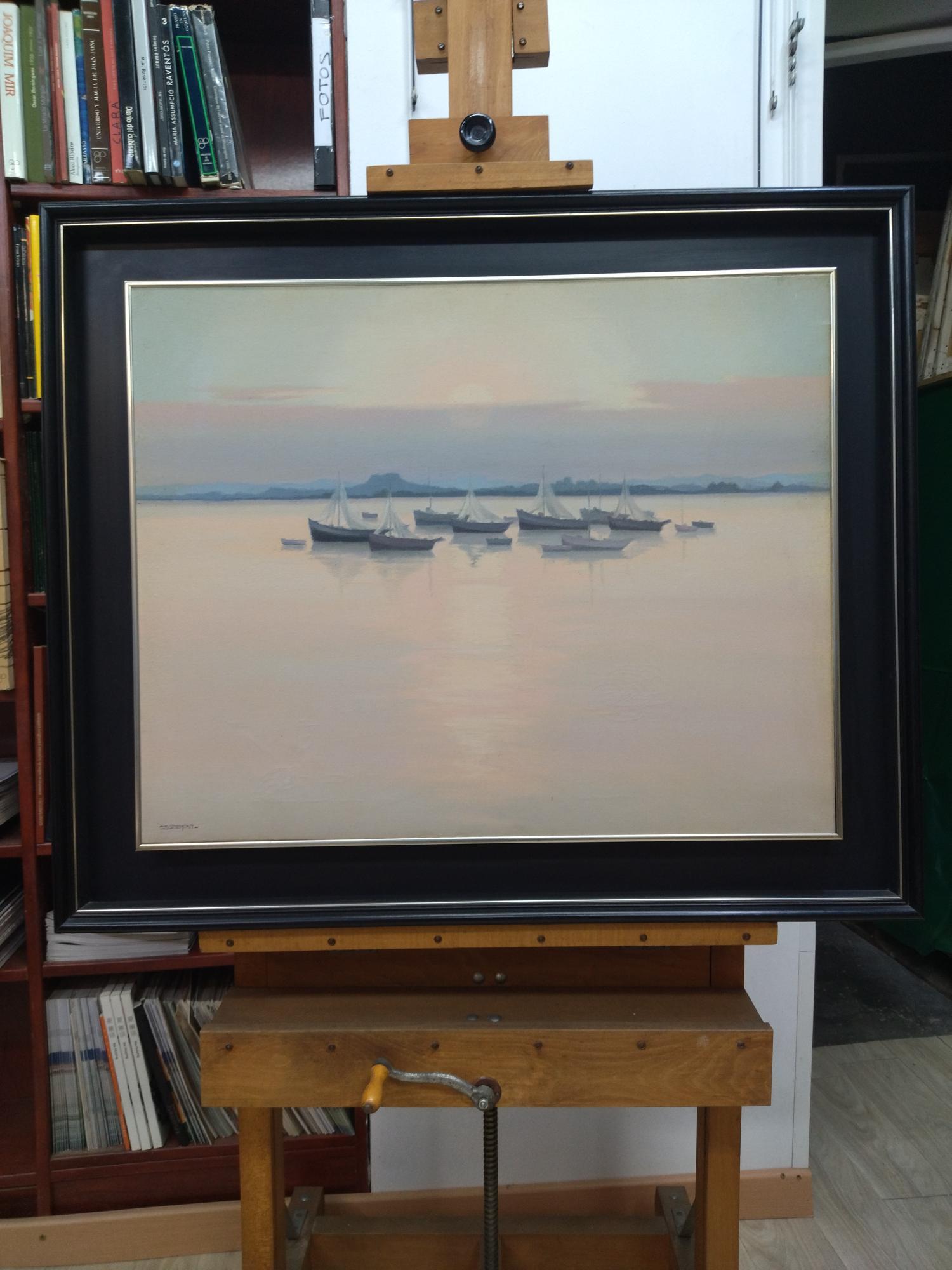 Casademont.  Küste   Original-expressionistisches Acrylgemälde im Angebot 3