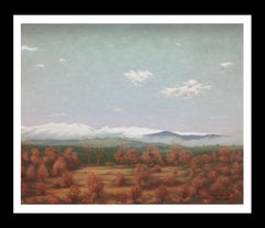 CASADEMONT  Pyrenees landscape  - original acrylic canvas painting-