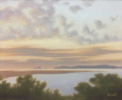 Casademont 6.29.2 « Lake » – Peinture acrylique, paysage contemporain, œuvre d'art encadrée