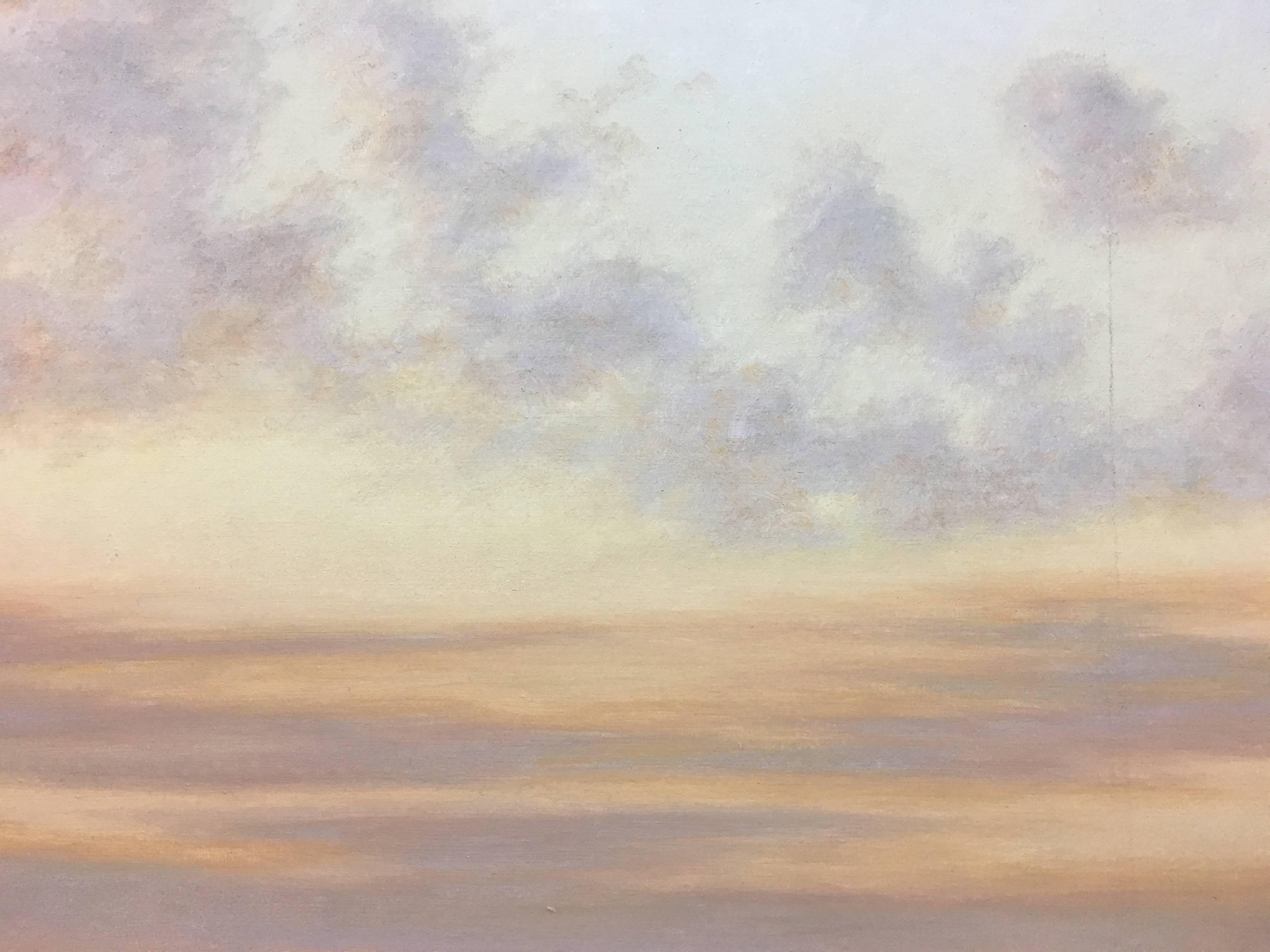 Casademont   Lago pintura acrílica original - Landscape Painting Gris de Francesc Casademont Mercader