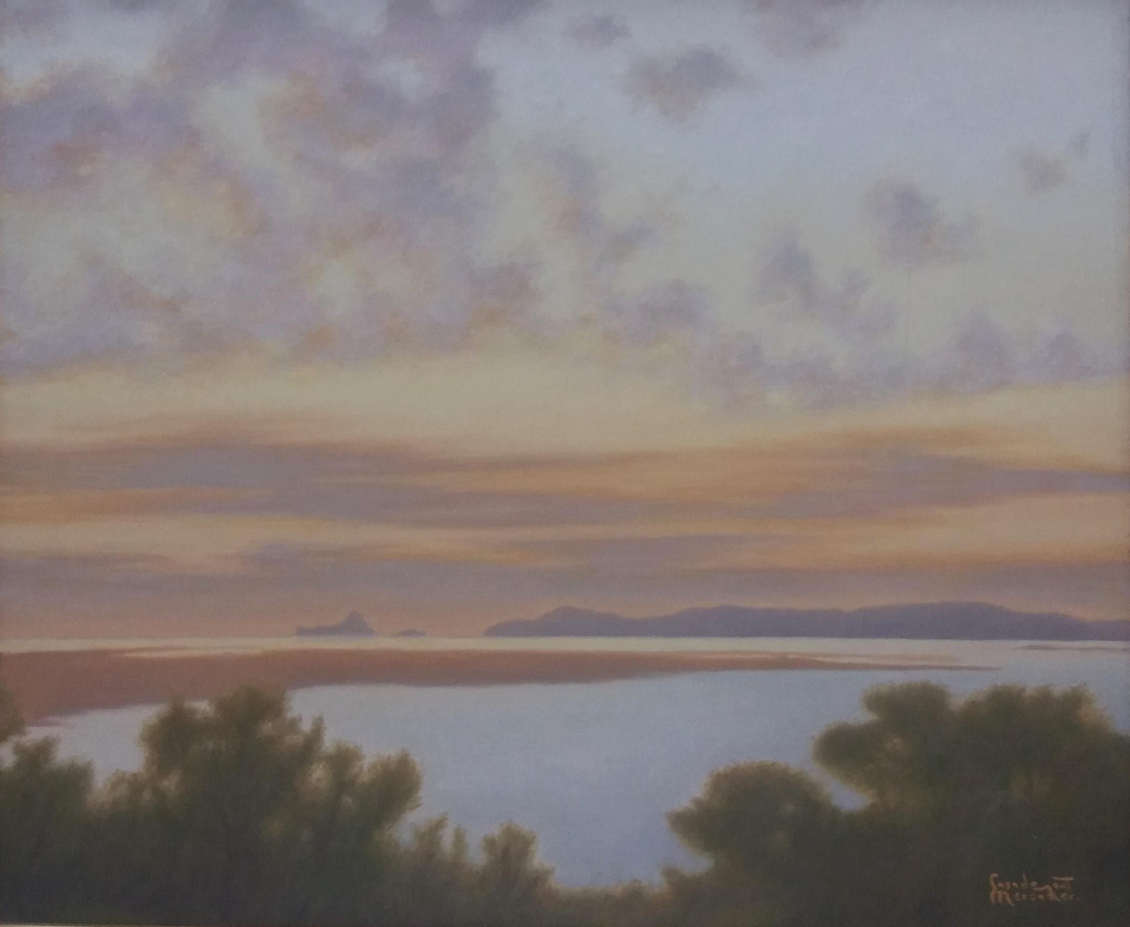 Casademont   Lago pintura acrílica original en venta 2