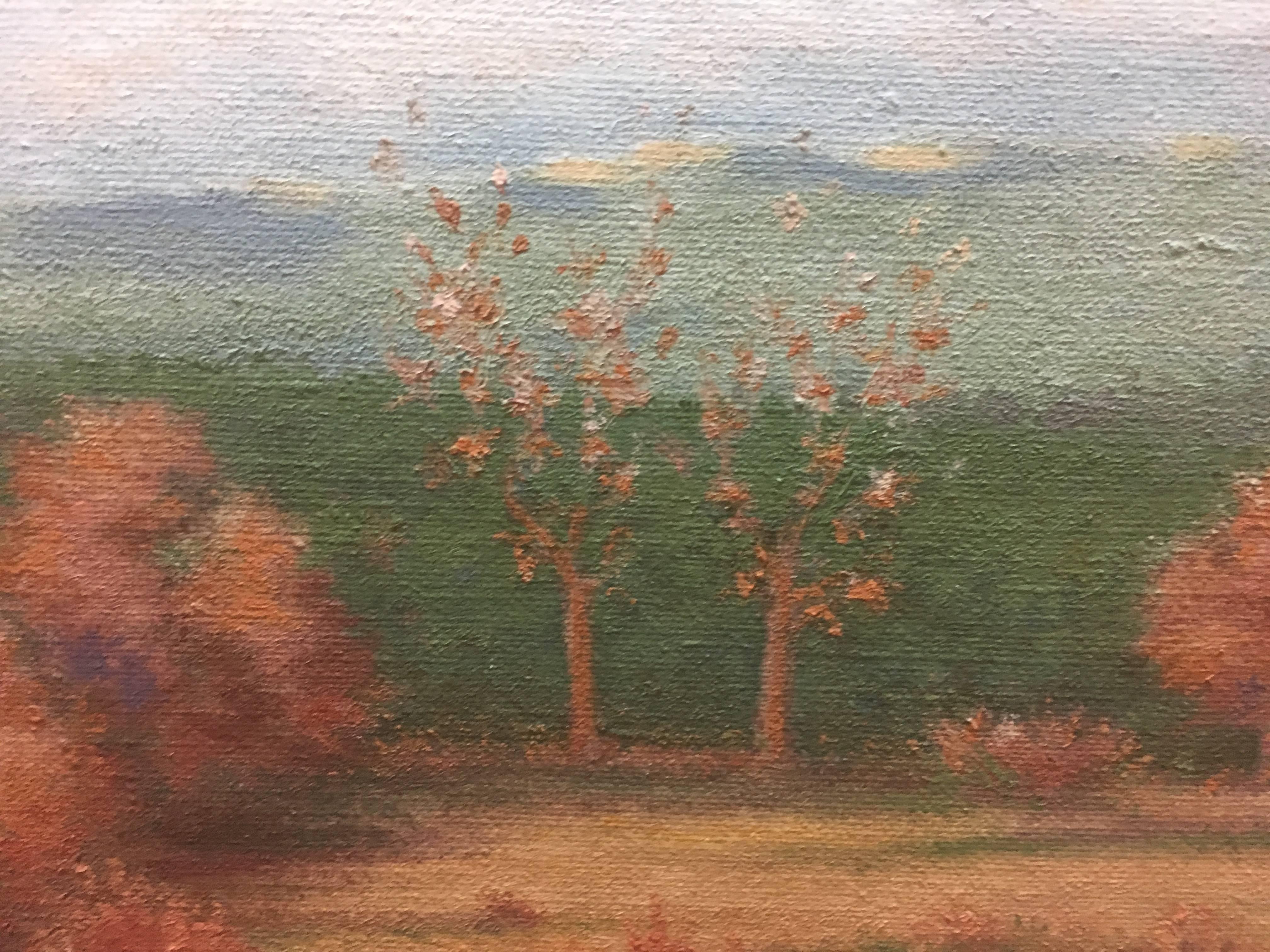 CASADEMONT  Pyrenees landscape  - original acrylic canvas painting-  For Sale 1