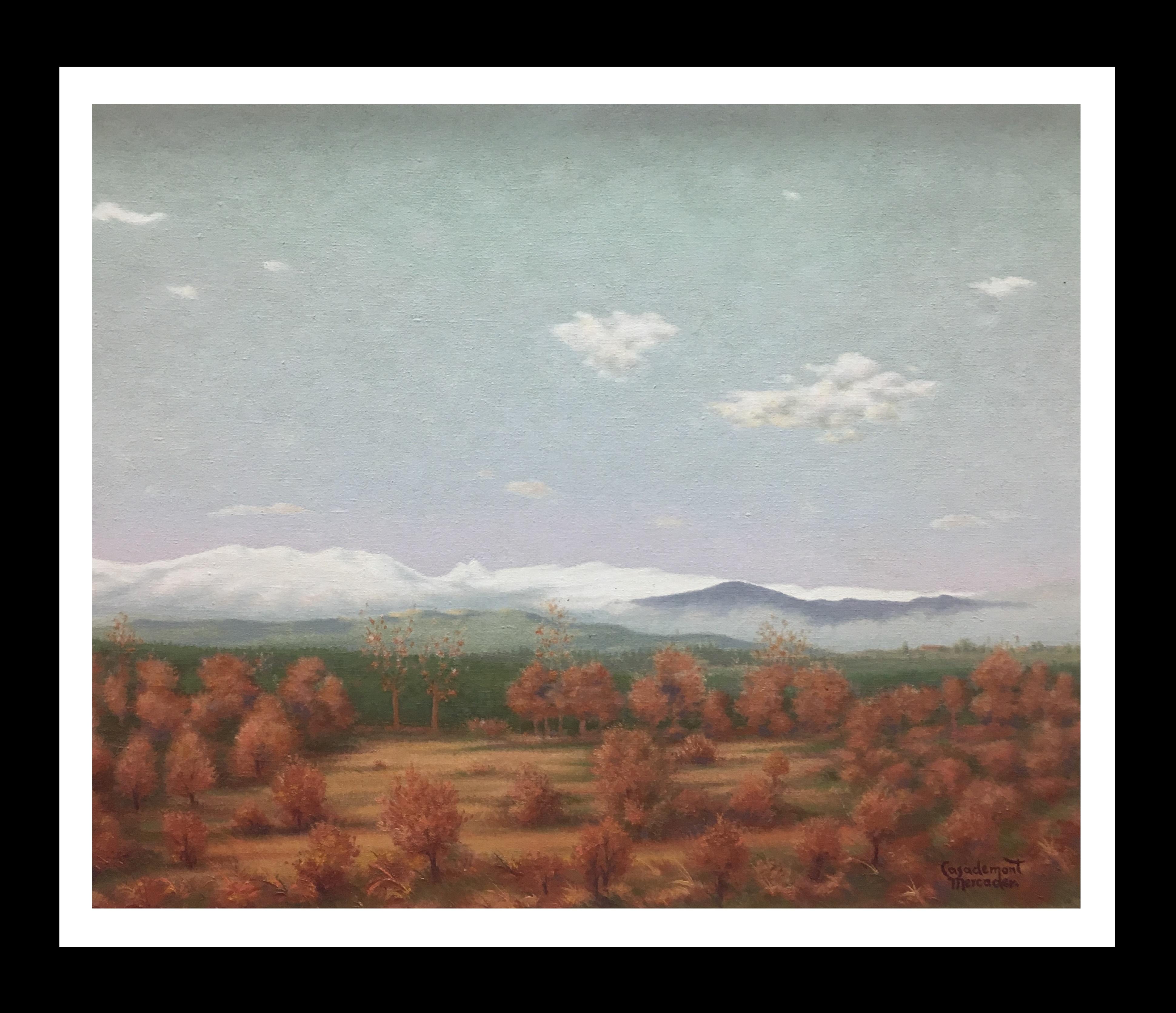 Landscape Painting Francesc Casademont Mercader - CASADEMONT  Paysage des Pyrénées  - peinture acrylique originale sur toile