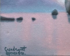 Mallorca seascape oil on canvas painting Spain