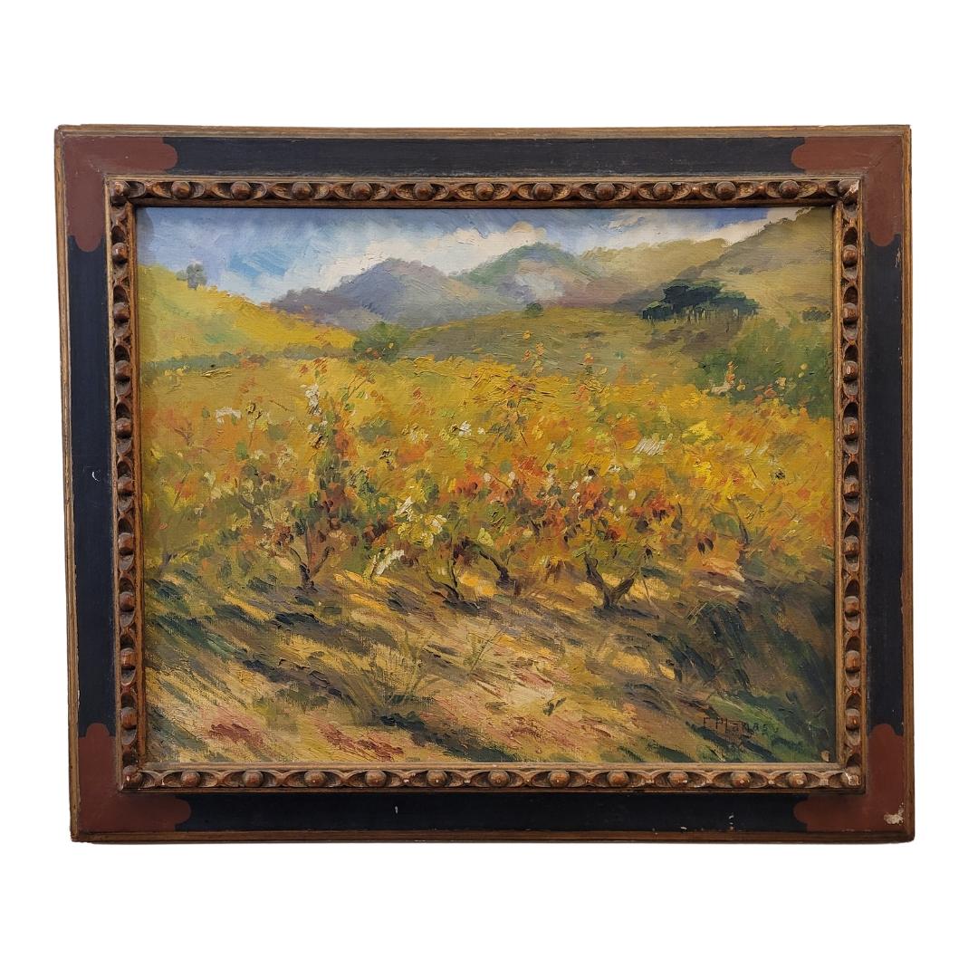 Katalanische Schule Öl auf Leinwand September Francesc d'Assis Planas Spanien im Angebot 9