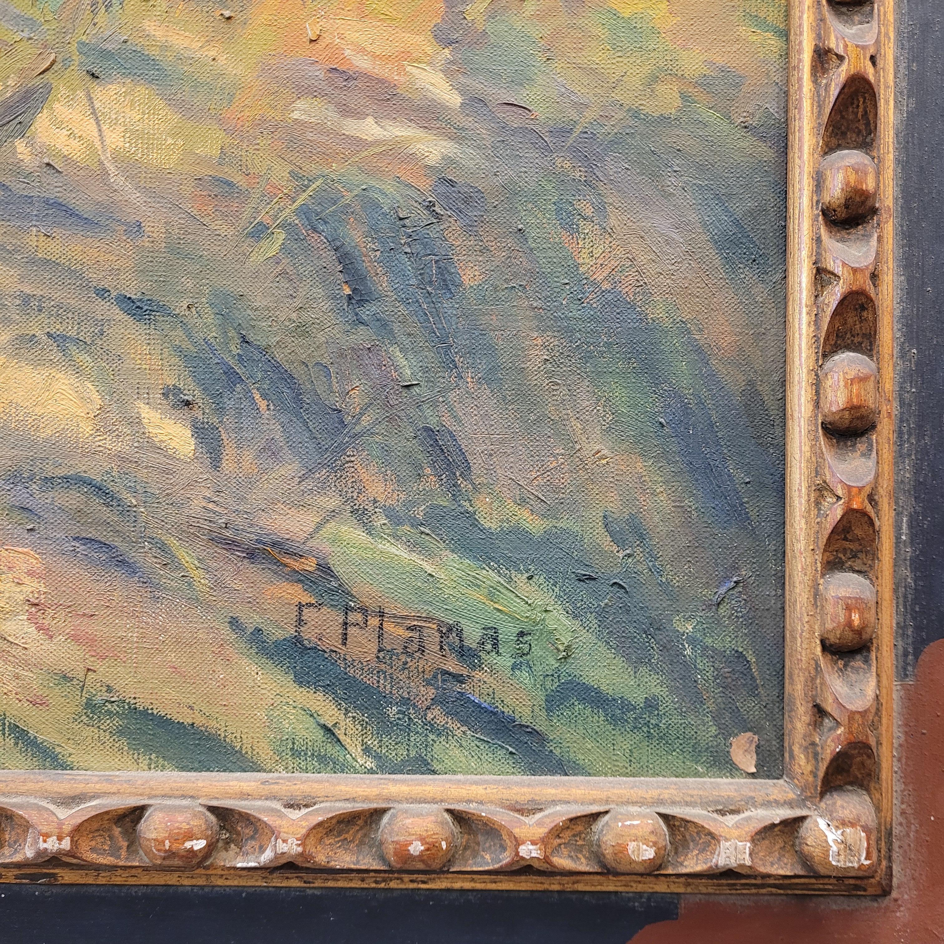 Erstaunlich und schön  Öl auf Leinwand, signiert von Francisco Planas Doria. Das Werk spiegelt den charakteristischen Ansatz des Postimpressionismus wider, bei dem es dem Autor nicht um eine detaillierte und präzise Darstellung geht, sondern um das