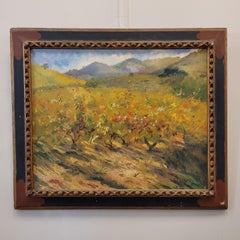 Catalan School Oil on canvas September Francesc d'Assis Planas Spain