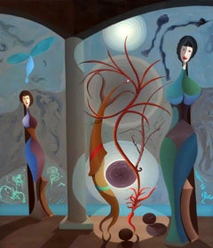 Francesc Gironés (1904 - 1997) - Óleo sobre lienzo - Surrealismo