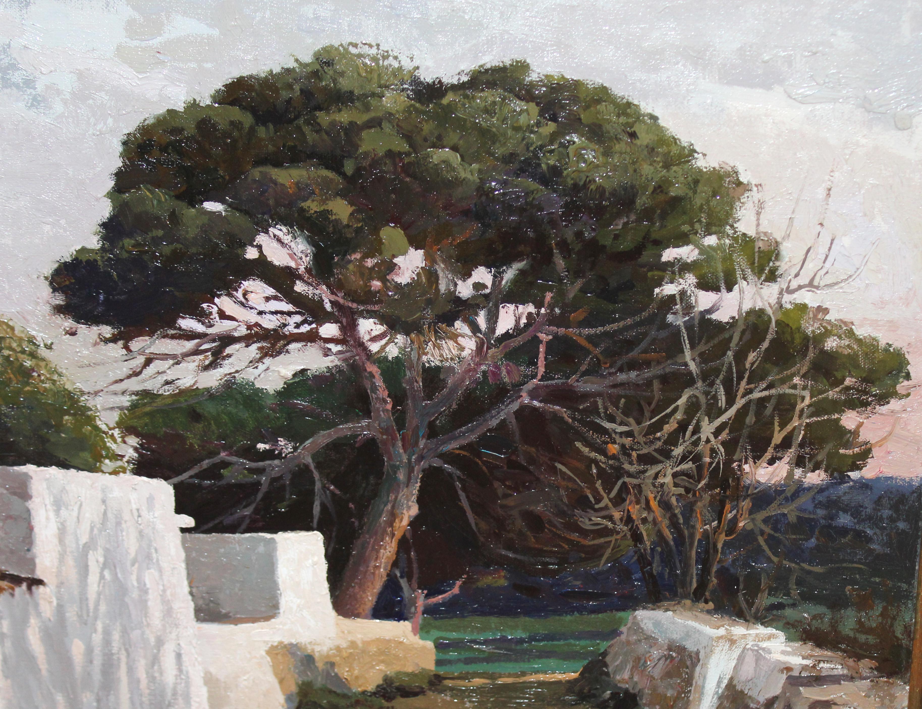 Óleo sobre tela - Camí Des Pi (Menorca) - Año 1988 - Impressionist Painting by Francesc Poch Romeu