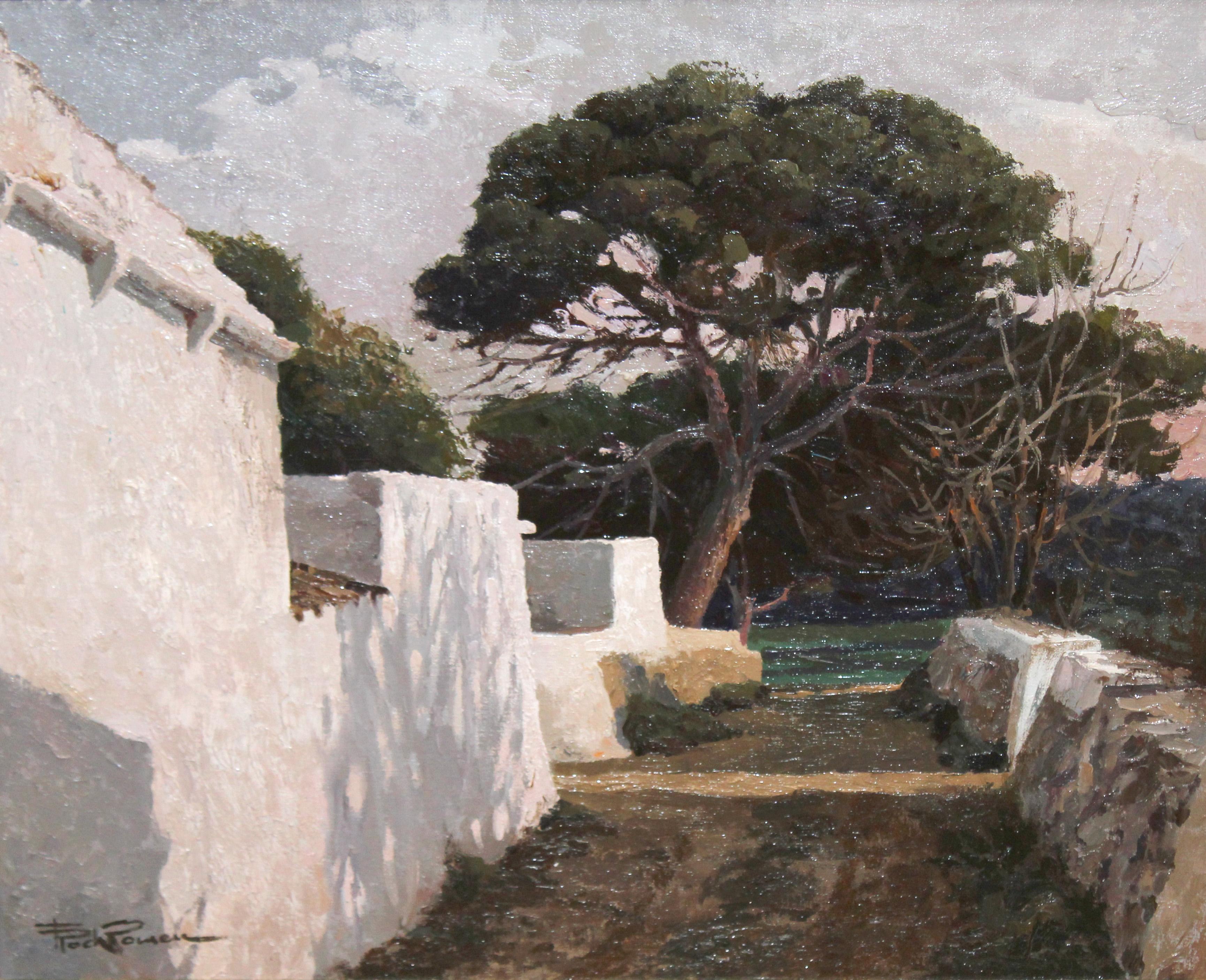 Francesc Poch Romeu Landscape Painting - Óleo sobre tela - Camí Des Pi (Menorca) - Año 1988