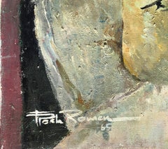 Still life with nude oil on canvas painting