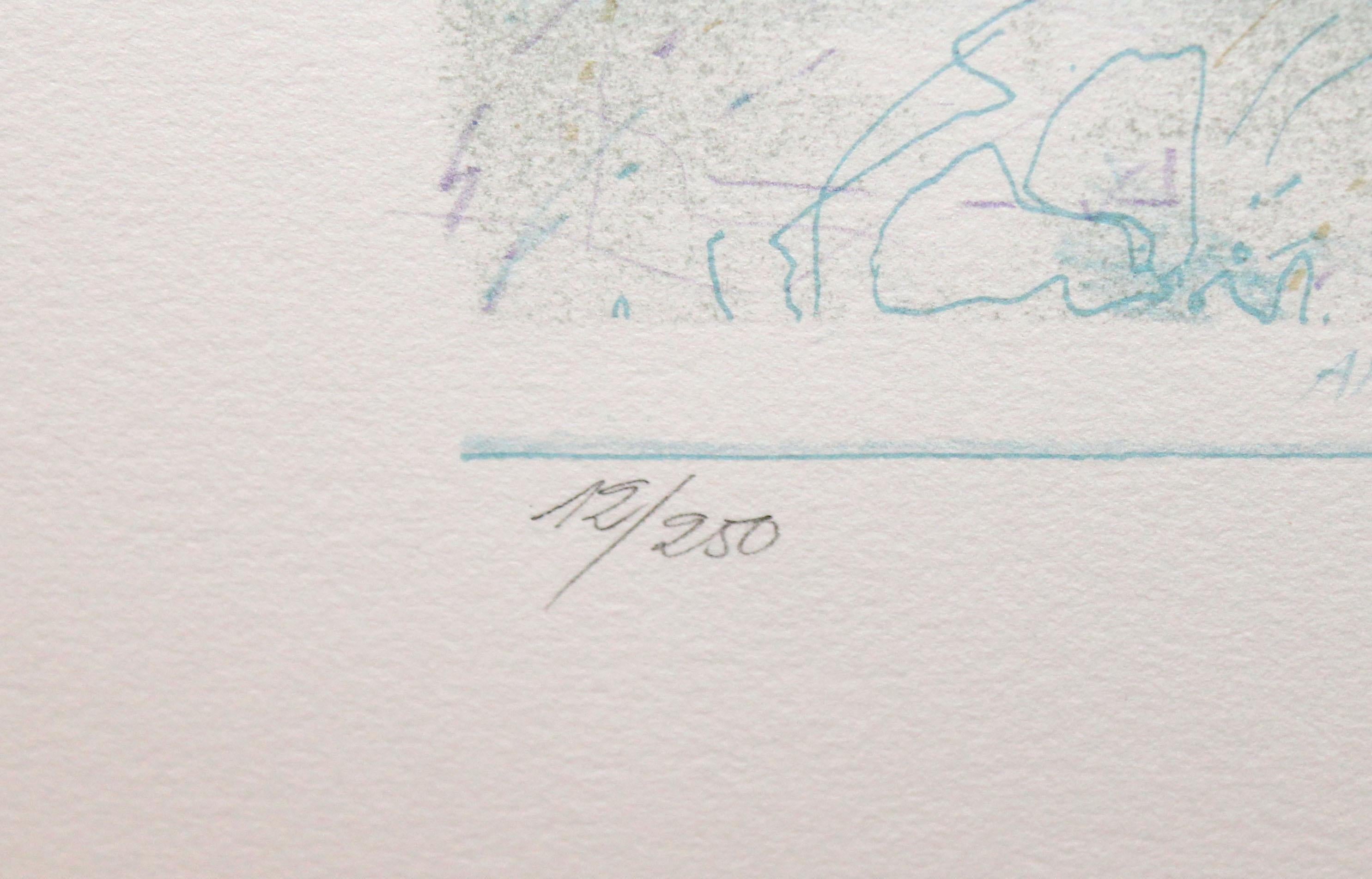 Litografia sobre papel - Colores de Gaudí - Tiraje: 12/250 (Grau), Landscape Print, von Francesc Todó i Garcia