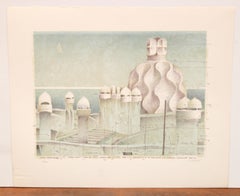Litografia sobre papel - Paisaje Gaudiniano - Tiraje: 13/250