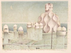 Litografia sobre papel - Paisaje Gaudiniano - Tiraje: 13/250
