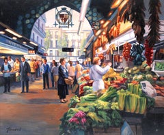 Mercado de la Boqueria (Barcelona) - Óleo sobre tela