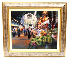 Mercado de la Boqueria (Barcelona) - Óleo sobre tela