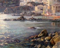 Paisaje de la Costa Brava (Cadaqués, Girona) - Óleo sobre tela - Sin enmarcar