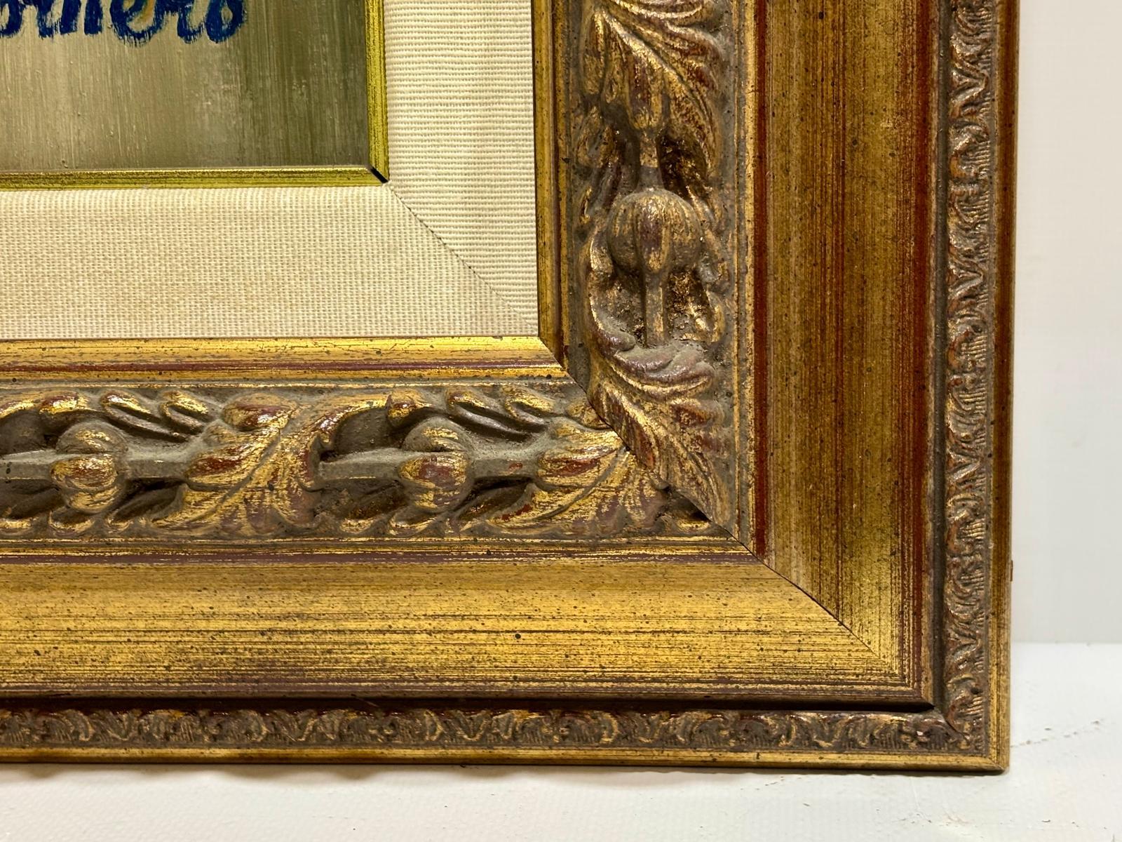 Óleo sobre lienzo - mujer vestida de sevillana im Angebot 6