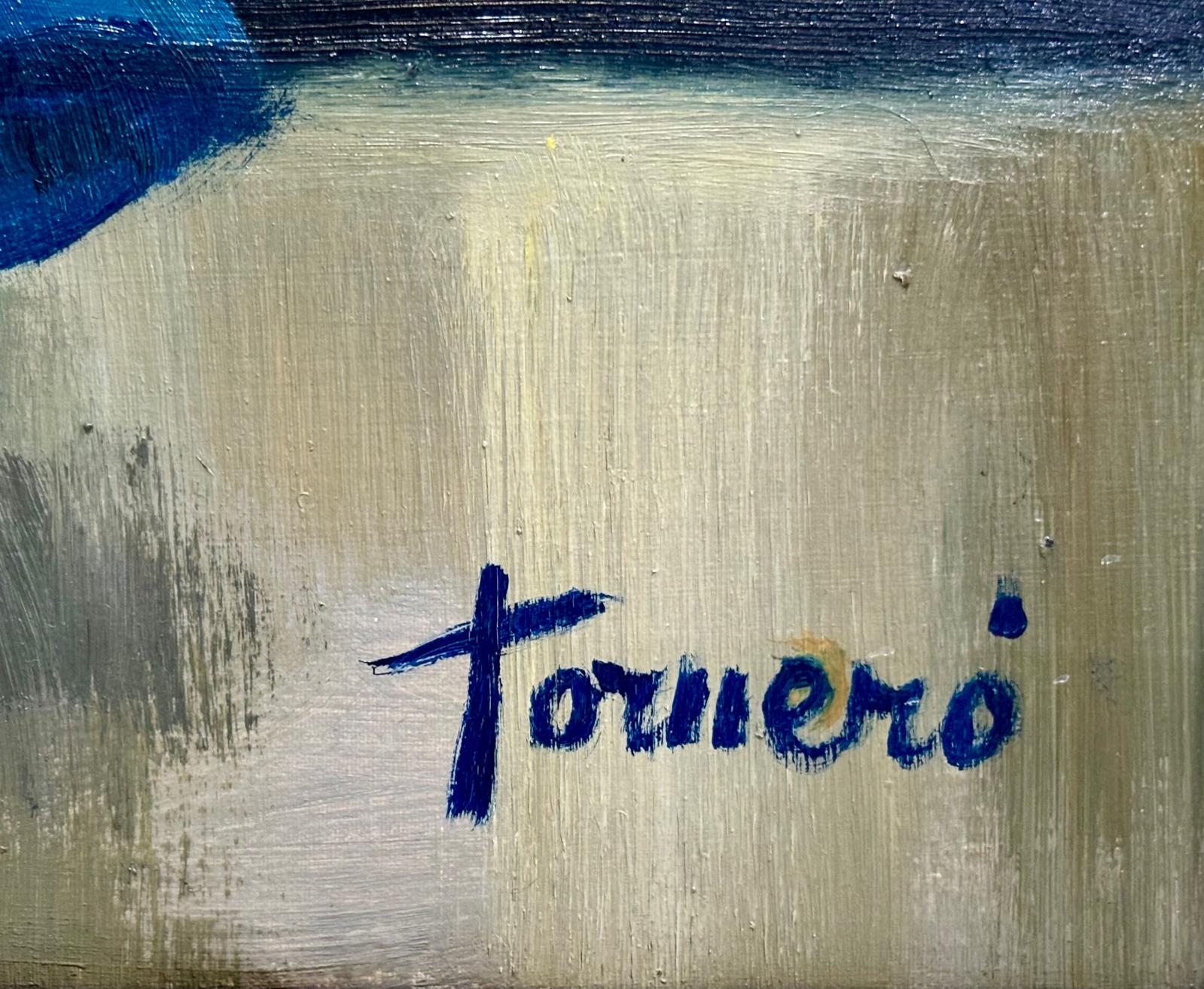 Óleo sobre lienzo - mujer vestida de sevillana im Angebot 5