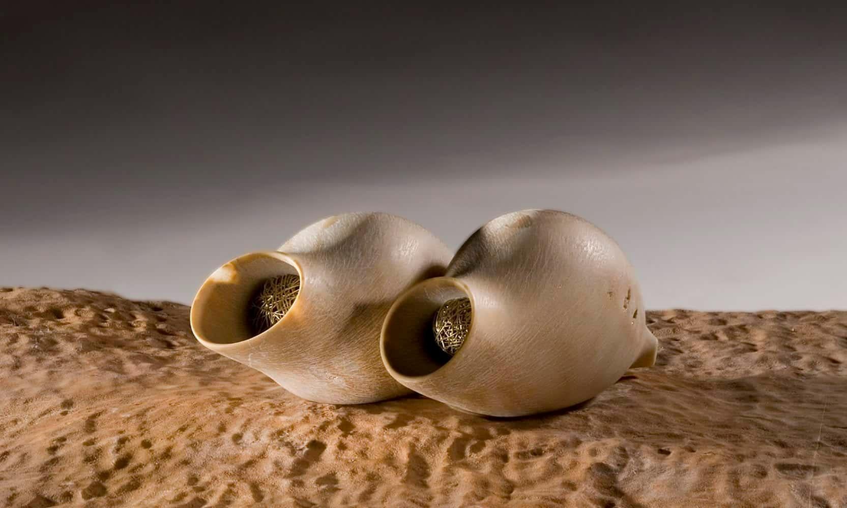 Box of Life by Francesca Bernardini - abstract sculpture, marble, neutral tones For Sale 1