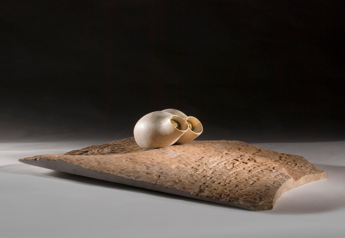 Box of Life by Francesca Bernardini - abstract sculpture, marble, neutral tones For Sale 2